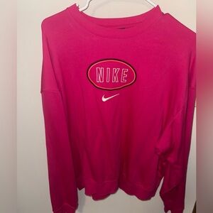 Nike Women's Bold Pink Logo Sweatshirt